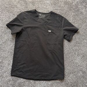 Figs Men's Black Short Sleeve Tee